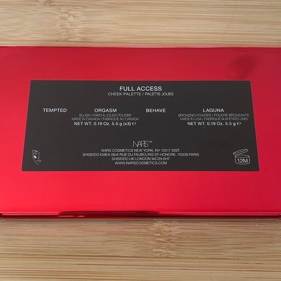 Brand New Nars Full Access Cheek Palette Bronzer & Blush Contour Set w/ Brush - Picture 10 of 12